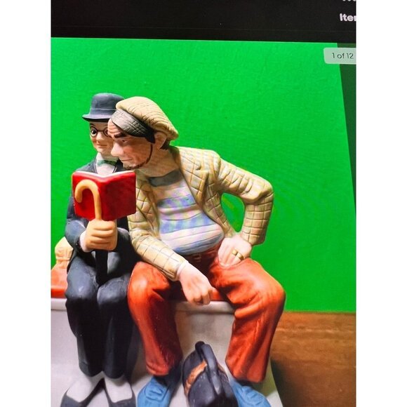 The 12 Norman Rockwell Porcelain Figurines by Danbury Mint the Interloper 1980S - Picture 1 of 3